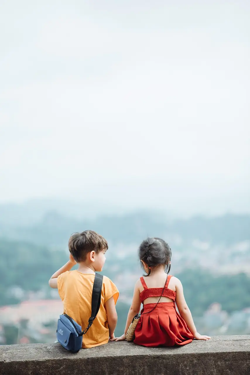 kids, clouds, children, boy, nature, girl, toddlers